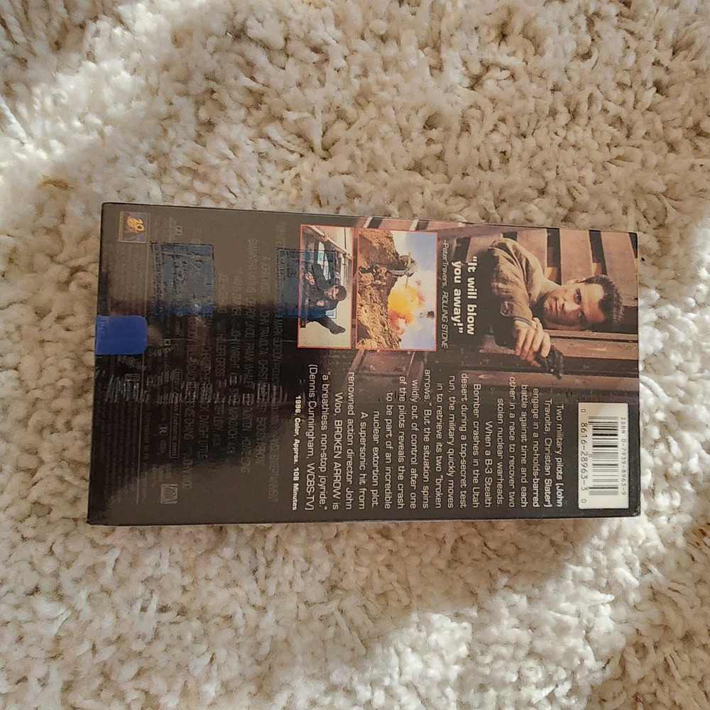 Broken Arrow VHS John Travolta Christian Slater Sealed New - Picture 2 of 7